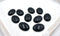 Blue Goldstone Cabachon, 22x30mm, sold as 1 piece.